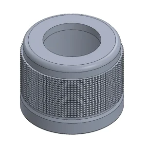 TAPA CON AGUJERO ALUMINIO