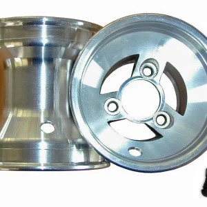 SET DELANTERO ALUMINIO KZ PLATA 130MM