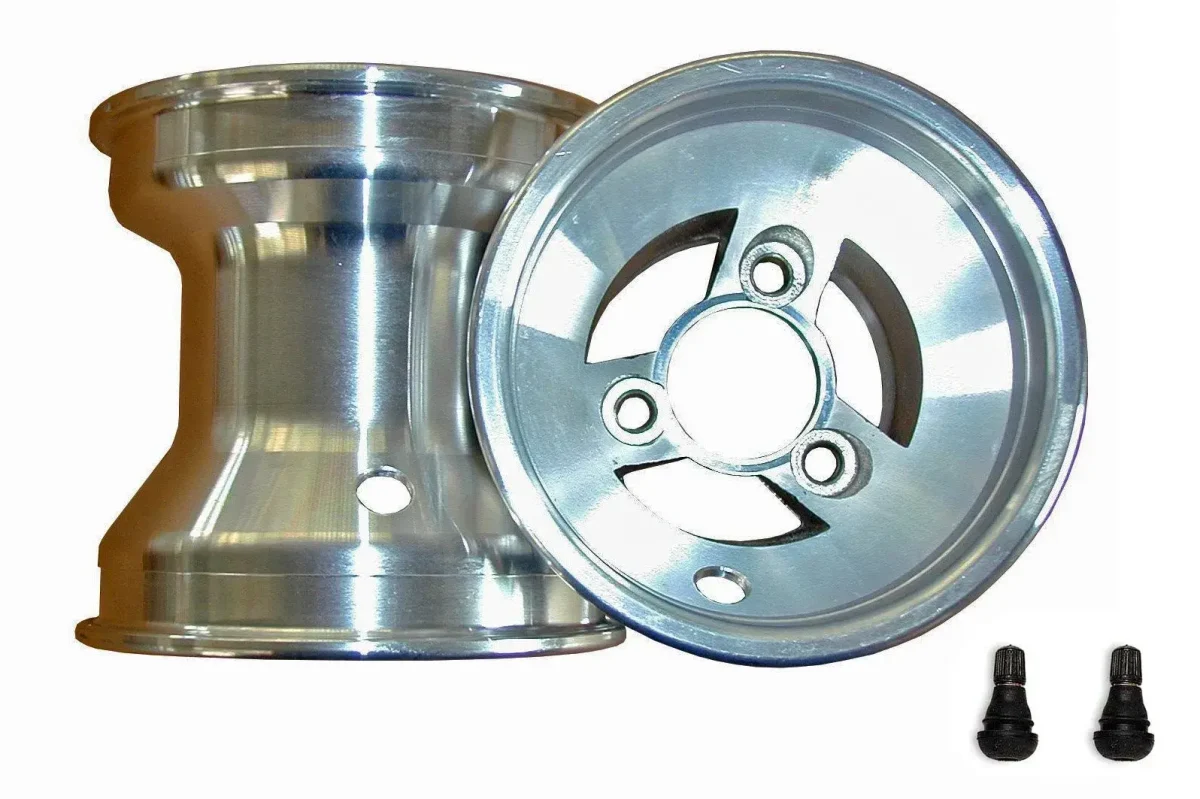 SET DELANTERO ALUMINIO KZ PLATA 130MM
