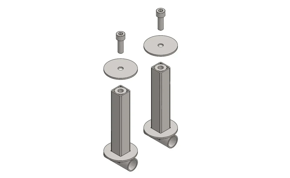 KIT SOPORTES BUMPER TRASERO DD2