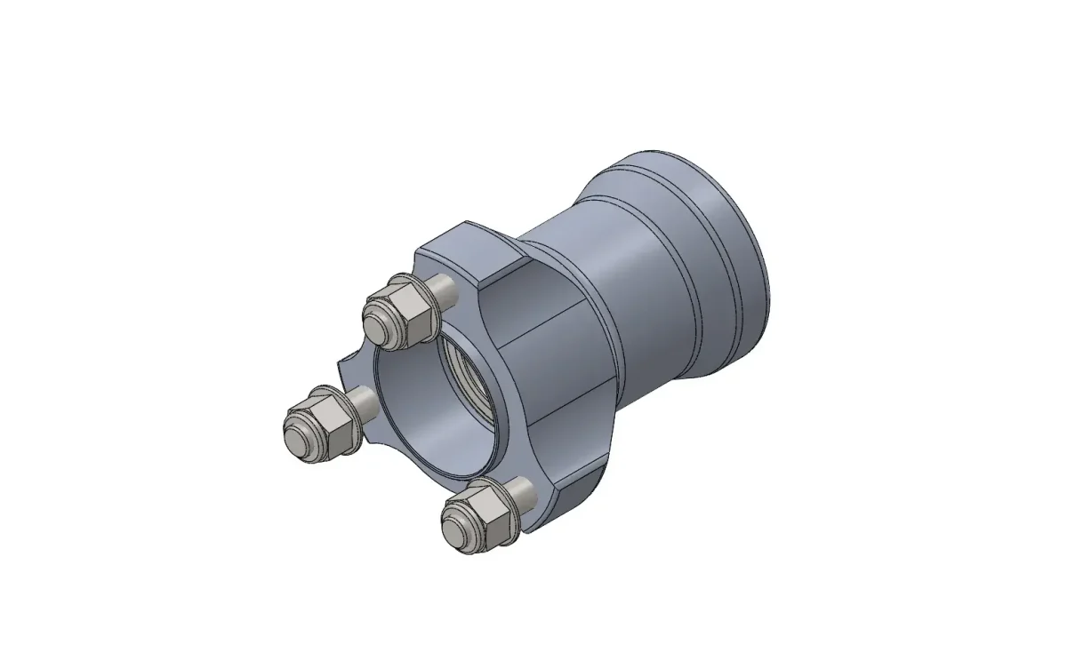 BUJE DELANTERO OK 58MM ALUMINIO NEGRO